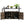 Outdoor Wicker Bar Cart with Glass Top and Wheels