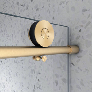 6076 Brushed Shower Door