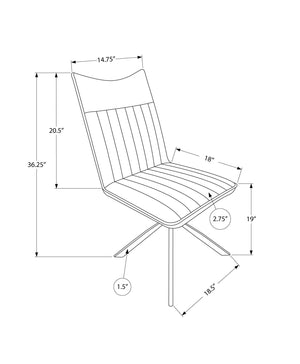 Dining Chair, Side, Upholstered For Dining Room, Modern