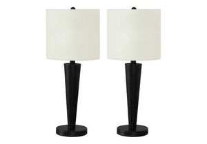 Contemporary Table Lamp Set of 2 with USB Port