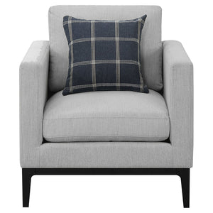 Saba - Upholstered Chair With Reversible Cushions - Gray