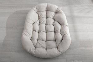 Outdoor Rattan Rocking Chair with Padded Cushion