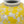 D8.7x9.1' Yellow and White Wide Curved Plum Blossom Vase
