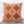 Burnt Orange Damask Embroidered Throw Pillow