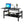 Glass Lift Top Coffee Table, Modern Simple 2-Layer Tempered Glass Coffee Table For Living Room - Black