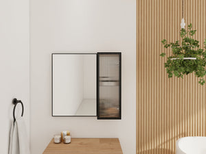 10'' Bathroom Wall Mirror Cabinet with Acrylic Door