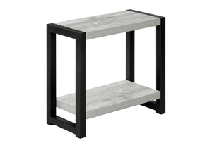 Accent Side Table Narrow Small 2-Tier Contemporary Modern