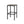 Outdoor Bar Stool With Slat Design And Metal Frame (Set of 2)