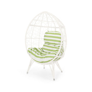 Cosmos - Round Hammered Iron Teardrop Chair