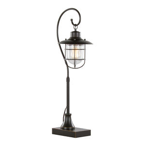 Landen 33" Contemporary Metal Task Lamp in Oil Rubbed Bronze - Set of 2