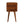 Soli Wood Mini Chestnut Curved Nightstand, 2-Drawers