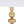 D15x29.5' Gold and White Table Lamp with Round Four Tiered Body