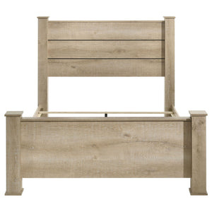 Sansome - Queen Panel Bed - Oak