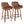 Daniella - Contemporary Fixed Height Counter Stool With Swivel With Round Footrest (Set of 2)