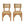Netro Acacia Wood Dining Chair with Light Brown Wicker