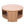 Minimalist Round Coffee Table With Shelf Storage - Natural