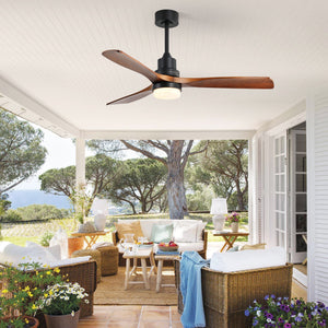 52 Inch Indoor Ceiling Fan with Dimmable LED Light and Remote Control