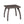 Luminant Outdoor Side Table With Iron Frame - Brown