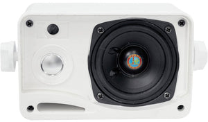 Pyle PLMR24 200W 3 Way Marine Audio Speakers Outdoor Weatherproof Pair (4 Pack)