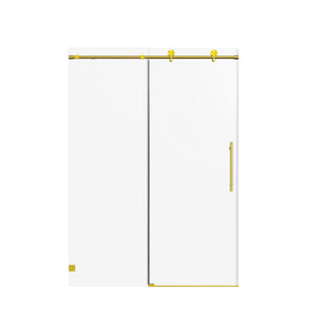 Frameless Single Sliding Soft Close Shower Doors, 5/16" Sgcc Tempered Glass