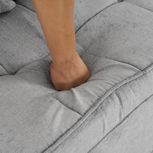 Pull-Out Sleeper Sofa With Reversible Backrest Cushion, Side Pockets, 2 USB Ports And A Phone Holder For Living Room