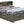 Modern Design Storage Bed With Bookcase Headboard