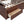 Full Size Captain Bed With Built In Storage Shelves, 4 Drawers And 2 Cabinets - Antique Brown