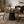 Walnut-Colored Wooden Dining Table