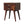 Solid Wood Chestnut T-Bar Nightstand, 2-Drawers, Nordic Legs