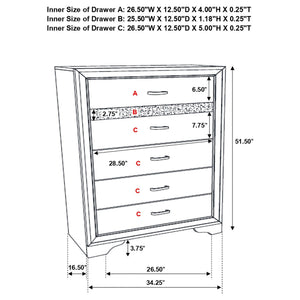 Annie - 6 Drawer Bedroom Chest