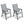 Outdoor Patio Chairs Set of 2 Stackable Portable for Deck, Garden, Camping and Travel