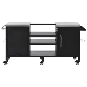 K&K 72.4' Large Grill Table for Big Green Egg