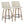 Toriano - Contemporary Fixed Height Counter Stool Swivel & Round Footrest (Set of 2)