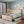 Modern Bed With Curved Upholstered Headboard and Footboard