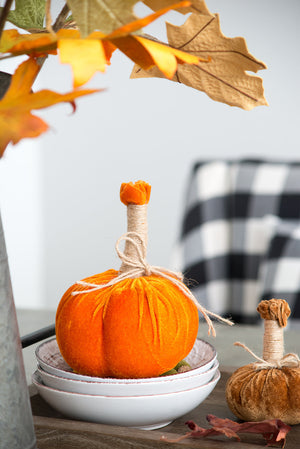 Handcrafted Farmhouse Harvest Pumpkins – Set of 6