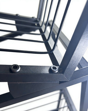 5-Tier Metal Geometric Bookshelf