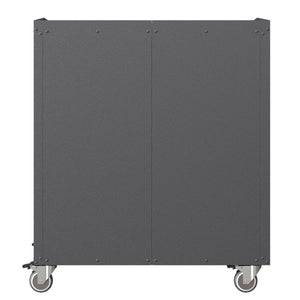 Sturdy Metal Tool Storage Cabinet With Wheels Durable Garage, Office & Home Organizer Steel