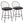 Riley - Claire Farmhouse Fixed Height Counter Stool With Swivel With Round Footrest (Set of 2)