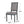 French Country Style Dining Chair with Upholstered Seating and Fluted Legs