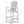 Outdoor Bar Height Adirondack Patio Chair With Cup Holder And Armrests All Weather UV Resistant - White