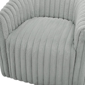 Alexa - Barrel Swivel Chair - Gray