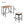 Outdoor Acacia Wood Bar Height Table and Eight Stools with Cushions