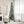 HOMCOM 7.5' Tall Unlit Snow-Flocked Slim Artificial Christmas Tree