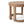 Outdoor Acacia Wood Side Table, Solid Side Table For Patio, Pool, Porch - Brown Wash