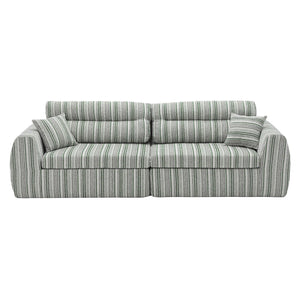 3 Seater, Couch With Throw Pillows For Living Room