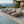 Black Iron + Teak Finish Chaise Lounge Set with Dark Grey Cushion