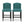 Vienna Fabric Tufted Counter Stool With Nailhead Accents (Set of 2)