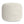Chantal - Round Pouf - White