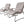 Outdoor Iron Framed Wicker 3-Piece Patio Set