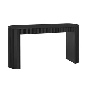 U_STYLE 58.3" Entryway Table with Large Top and Dual Drawers